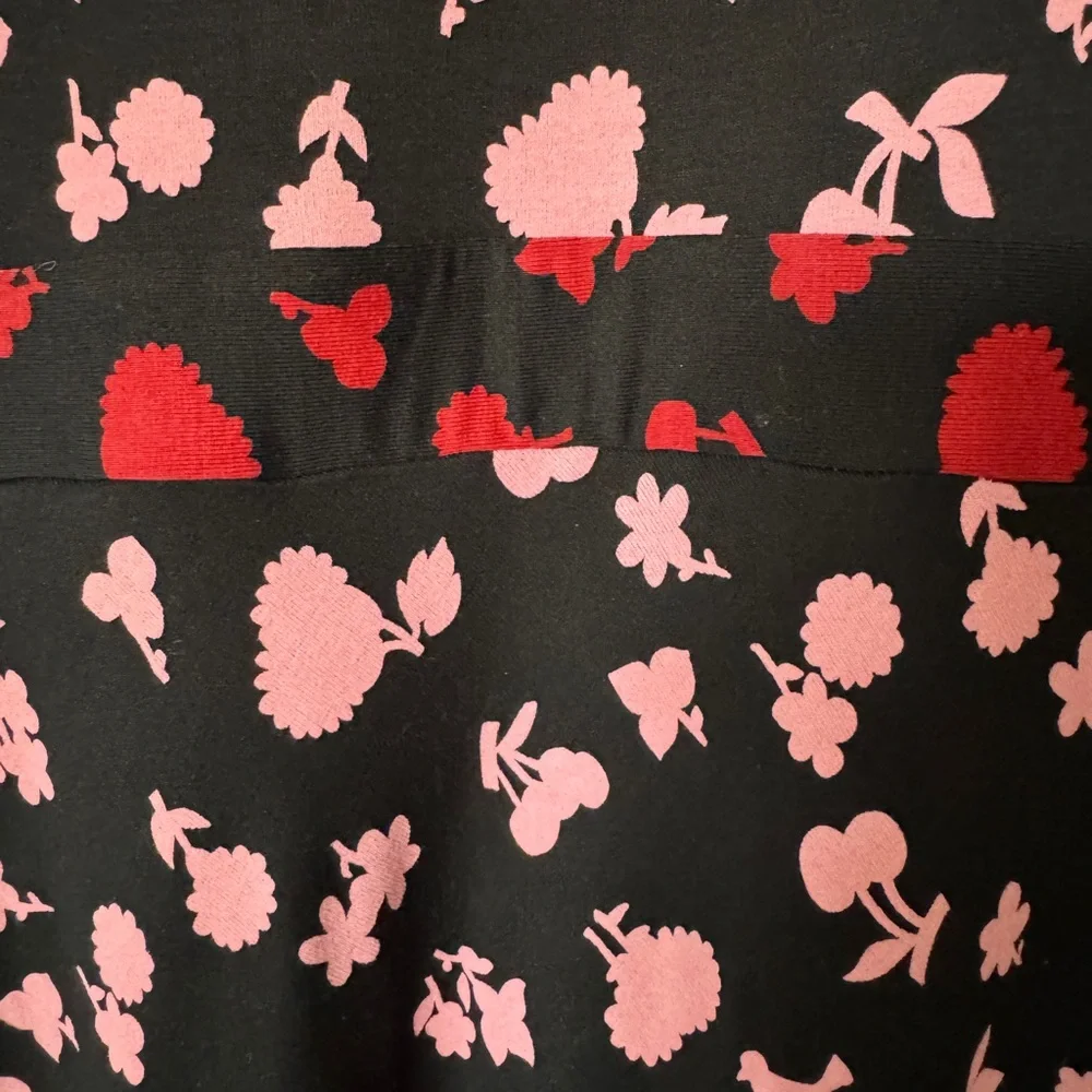 Boden Black and Pink Midi Dress - Picture 5 of 8